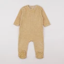 Vertbaudet - pyjama velours jaune - 9 mois