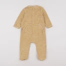 Vertbaudet - pyjama velours jaune - 9 mois