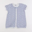 Petit Bateau - pyjama coton bleu, blanc - 2 ans