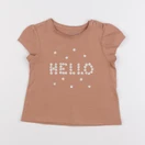 Vertbaudet - tee-shirt marron - 2 ans