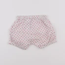 Jacadi - bloomer blanc, rose - 12 mois