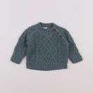 Petit Bateau - pull vert - 3 mois