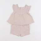 Petit Bateau - ensemble rose - 3 mois