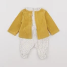 Tape à l'oeil - pyjama velours jaune - 0 mois