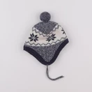 Cadet Rousselle - bonnet blanc, bleu - 6/12 mois