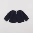 Petit Bateau - gilet bleu - 1 mois