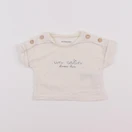 Vertbaudet - tee-shirt blanc - 1 mois