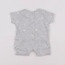 Vertbaudet - pyjama coton gris - 0 mois