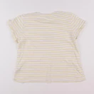 Vertbaudet - tee-shirt blanc, jaune - 14 ans