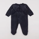 Petit Bateau - pyjama velours bleu - 12 mois