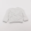 Vertbaudet - sweat blanc - 18 mois