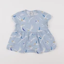 Petit Bateau - blouse bleu - 24 mois