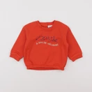 Tape à l'oeil - sweat rouge, or - 12 mois