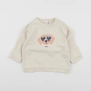 Vertbaudet - sweat beige - 12 mois