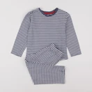 Vertbaudet - pyjama coton bleu, blanc - 5 ans
