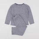 Vertbaudet - pyjama coton bleu, blanc - 5 ans