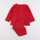 Vertbaudet - pyjama velours rouge - 2 ans