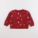 Vertbaudet - sweat rouge - 18 mois