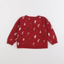 Vertbaudet - sweat rouge - 18 mois