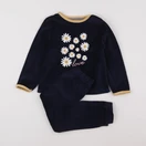 Vertbaudet - pyjama velours bleu - 5 ans