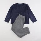Vertbaudet - pyjama velours bleu - 8 ans