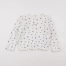 Vertbaudet - sweat blanc - 8 ans