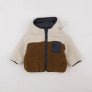 Vertbaudet - doudoune réversible bleu, beige - 9/12 mois