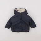 Vertbaudet - doudoune réversible bleu, beige - 9/12 mois