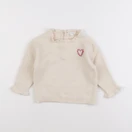 Vertbaudet - pull beige - 12 mois