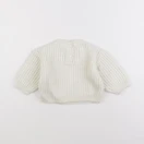 Vertbaudet - pull blanc - 12 mois