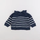 Vertbaudet - pull bleu - 12 mois