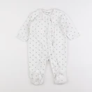 Vertbaudet - pyjama velours blanc - 12 mois