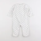 Vertbaudet - pyjama velours blanc - 12 mois
