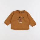 Tape à l'oeil - sweat marron - 6 mois