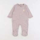 Vertbaudet - pyjama coton violet - 6 mois
