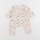 Petit Bateau - ensemble beige - 3 mois