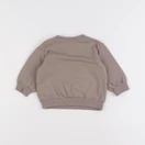 H&M - sweat marron - 3 mois