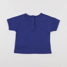 Vertbaudet - tee-shirt bleu - 12 mois