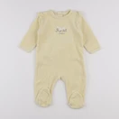 Vertbaudet - pyjama velours jaune - 9 mois