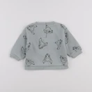 Vertbaudet - sweat vert - 9 mois