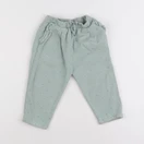 Vertbaudet - pantalon vert - 24 mois