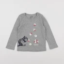 GAP - tee-shirt gris - 2 ans