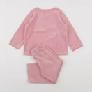 Petit Bateau - pyjama velours rose - 2 ans