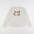 Vertbaudet - tee-shirt beige - 10 ans