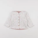 Vertbaudet - veste doublé blanc, rose - 18 mois