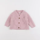 Vertbaudet - gilet rose - 9 mois