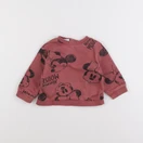 Vertbaudet - sweat rouge - 12 mois