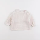 Vertbaudet - pull blanc - 9 mois