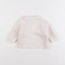 Vertbaudet - pull blanc - 9 mois