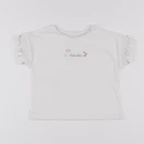 Vertbaudet - tee-shirt blanc - 2 ans